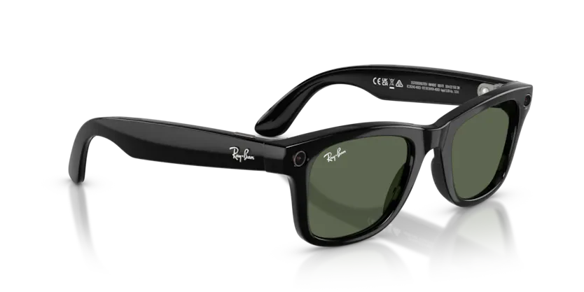 Ray-Ban Meta Wayfarer Nero Lenti Trasparenti