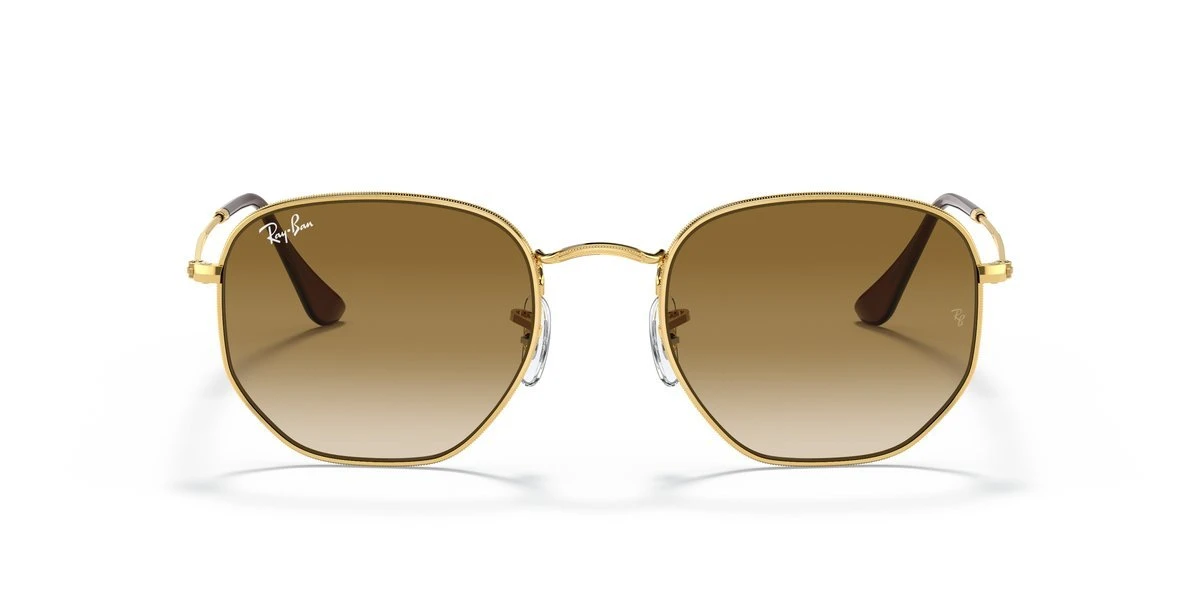 Ray-Ban RB3548 Hexagonal Dorato Lenti Verdi Classiche