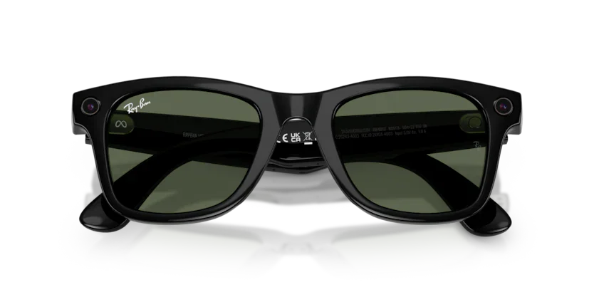Ray-Ban Meta Wayfarer Nero Lenti Trasparenti