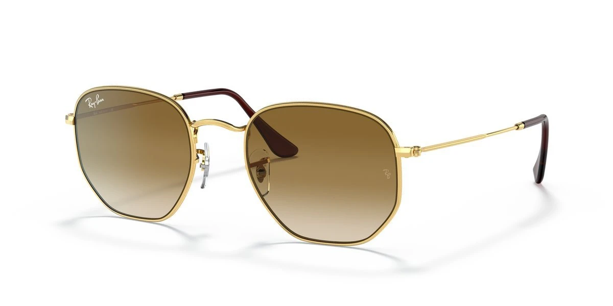 Ray-Ban RB3548 Hexagonal Dorato Lenti Verdi Classiche